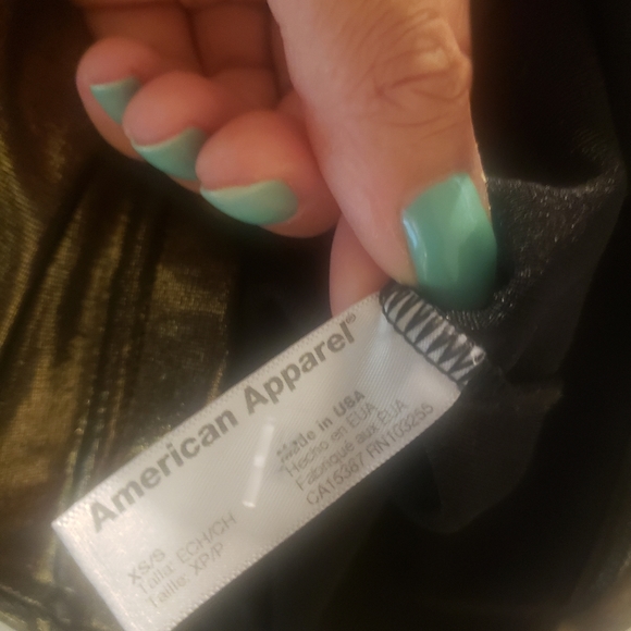 XS/S American Apparel Gold dress - Picture 3 of 3